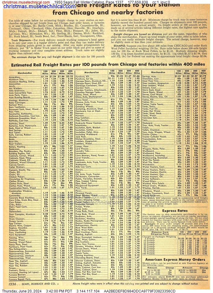 1950 Sears Fall Winter Catalog, Page 1337