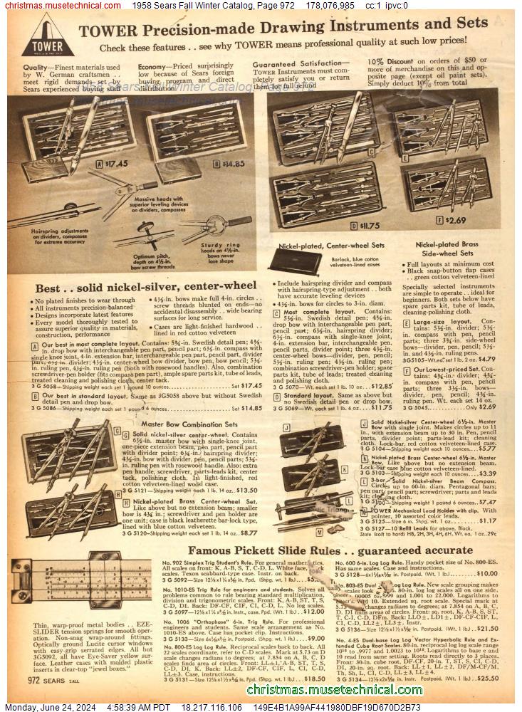 1958 Sears Fall Winter Catalog, Page 972