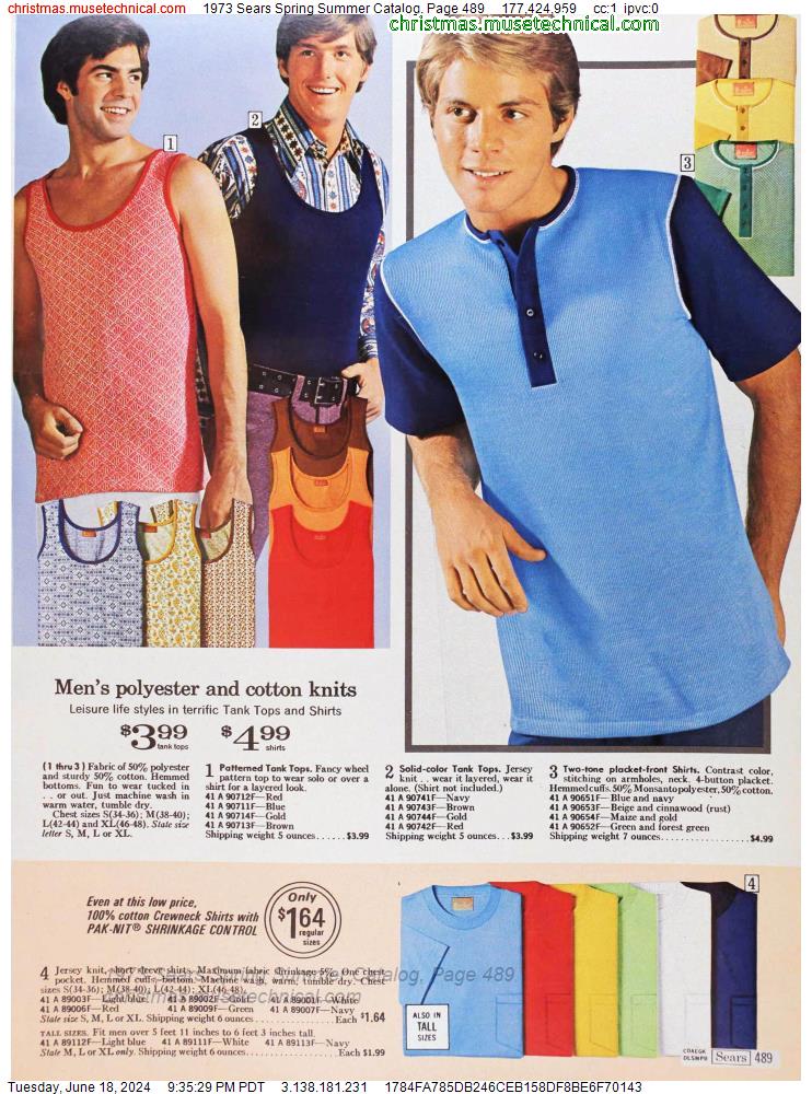 1973 Sears Spring Summer Catalog, Page 489