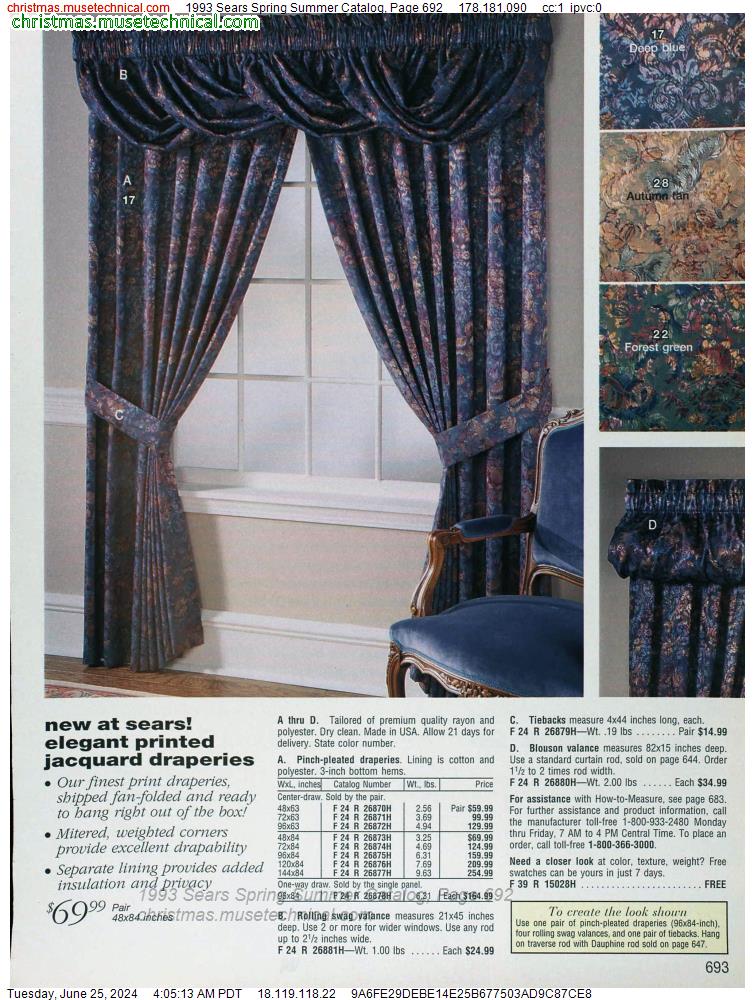 1993 Sears Spring Summer Catalog, Page 692