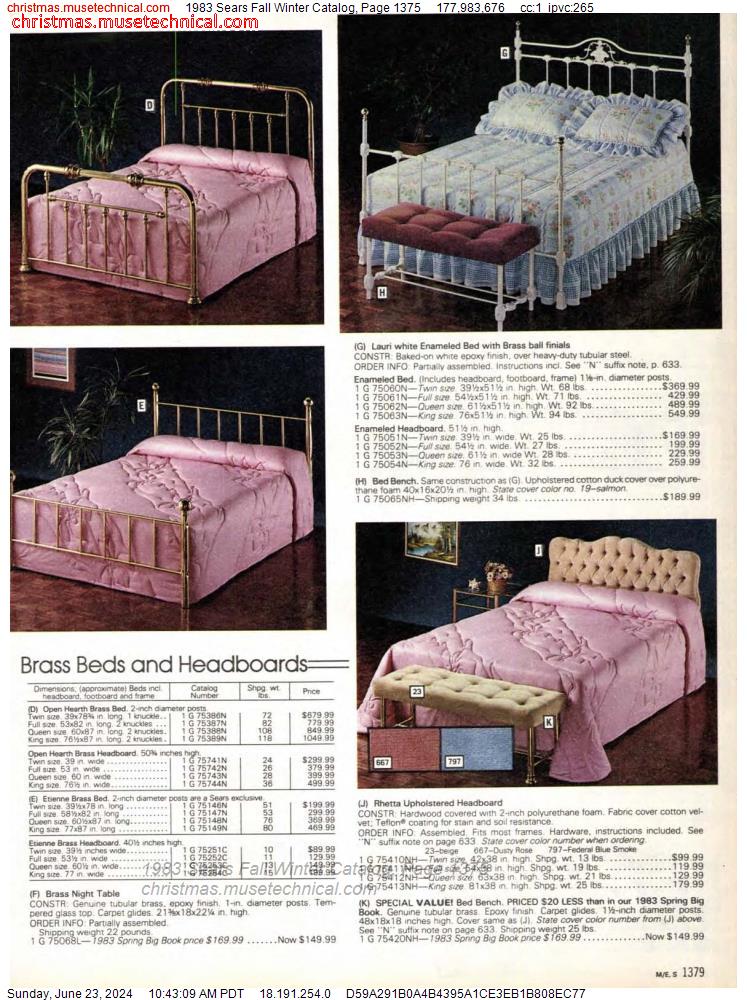 1983 Sears Fall Winter Catalog, Page 1375