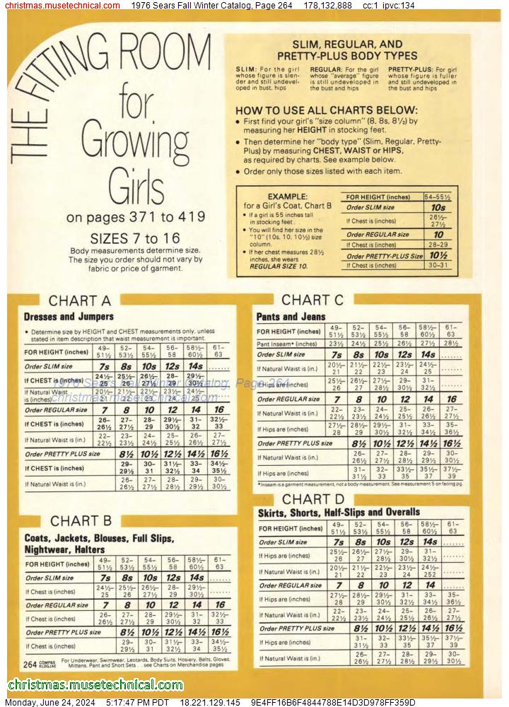 1976 Sears Fall Winter Catalog, Page 264