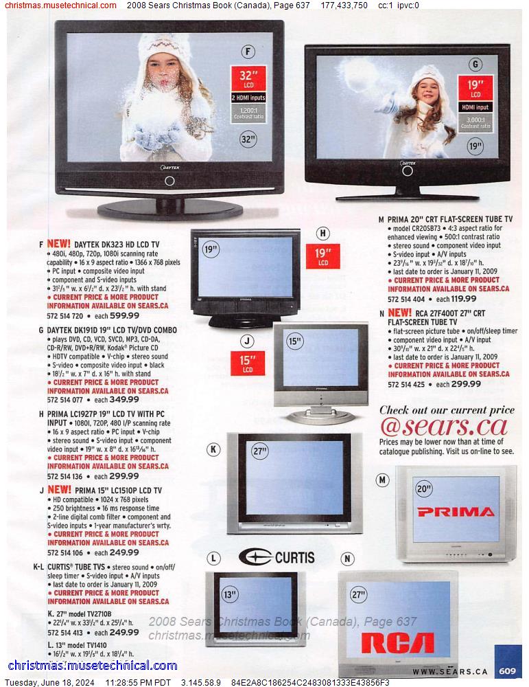 2008 Sears Christmas Book (Canada), Page 637