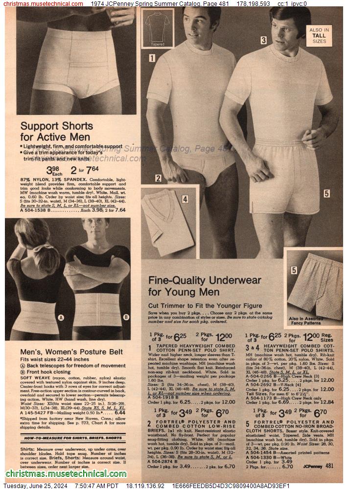 1974 JCPenney Spring Summer Catalog, Page 481