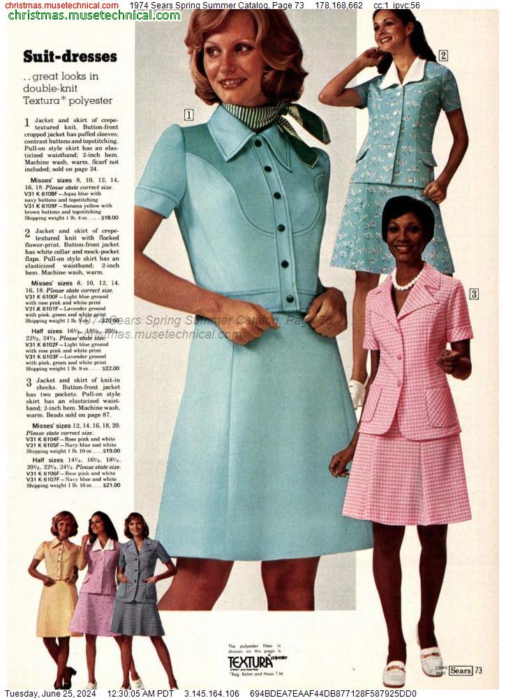 1974 Sears Spring Summer Catalog, Page 73