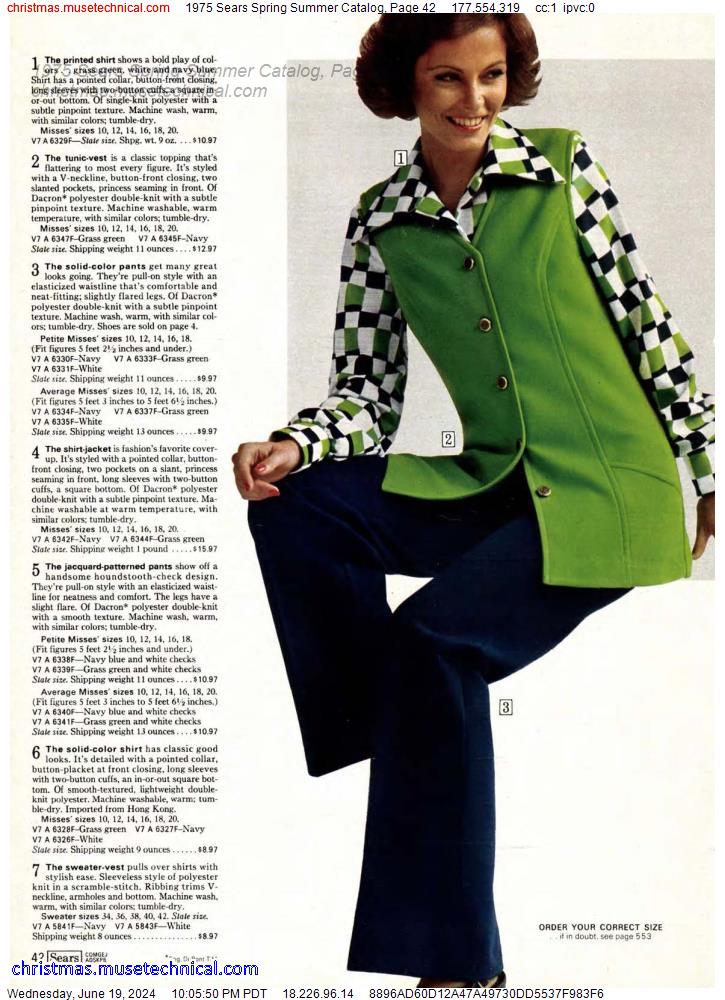 1975 Sears Spring Summer Catalog, Page 42