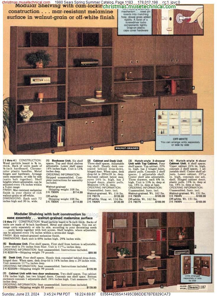 1980 Sears Spring Summer Catalog, Page 1183