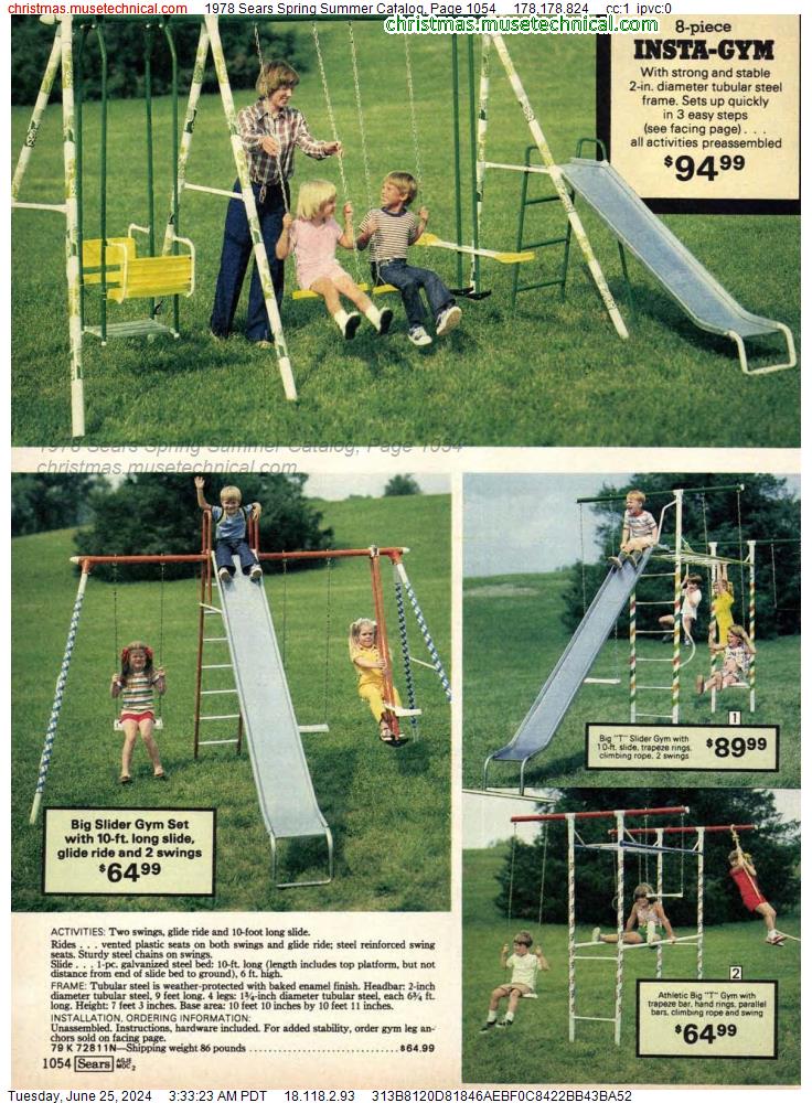 1978 Sears Spring Summer Catalog, Page 1054