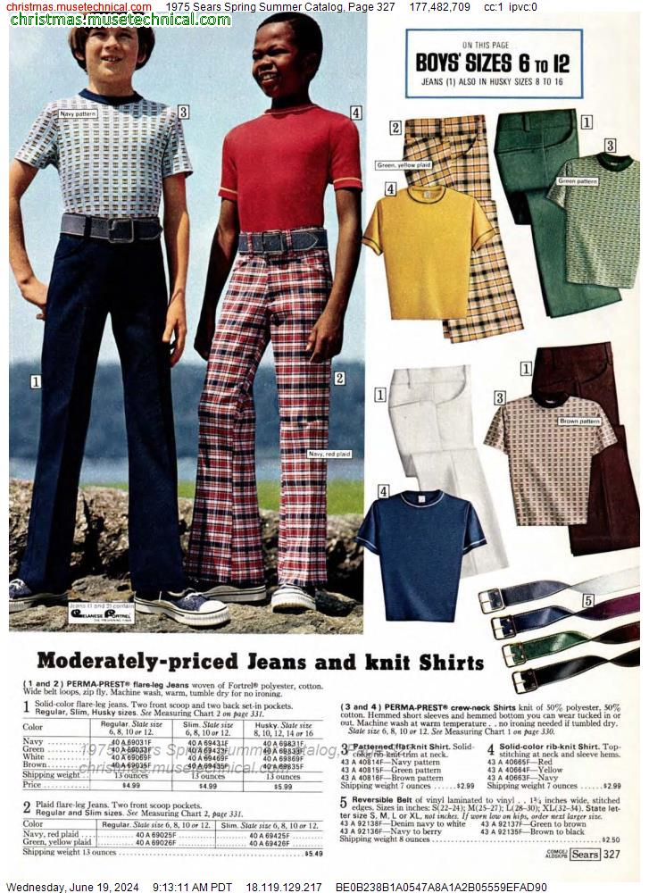 1975 Sears Spring Summer Catalog, Page 327