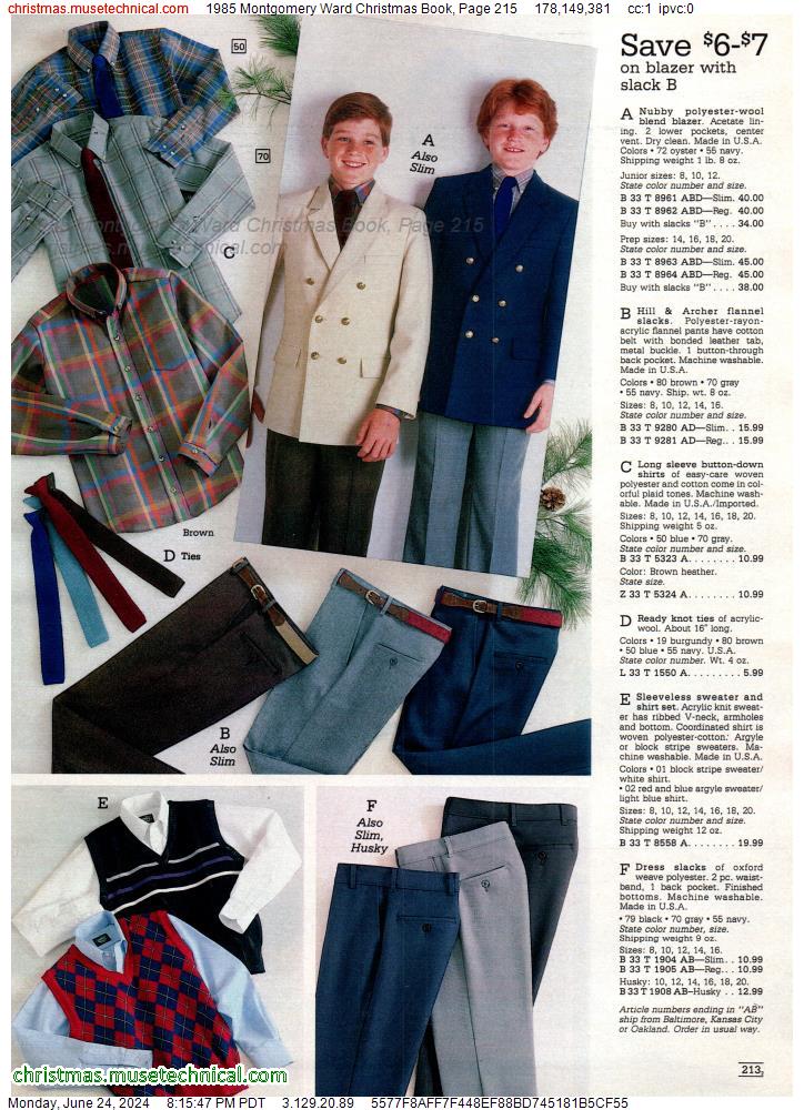 1985 Montgomery Ward Christmas Book, Page 215