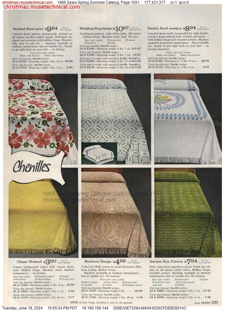 1965 Sears Spring Summer Catalog, Page 1551