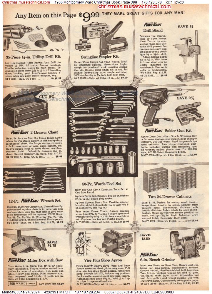 1966 Montgomery Ward Christmas Book, Page 398