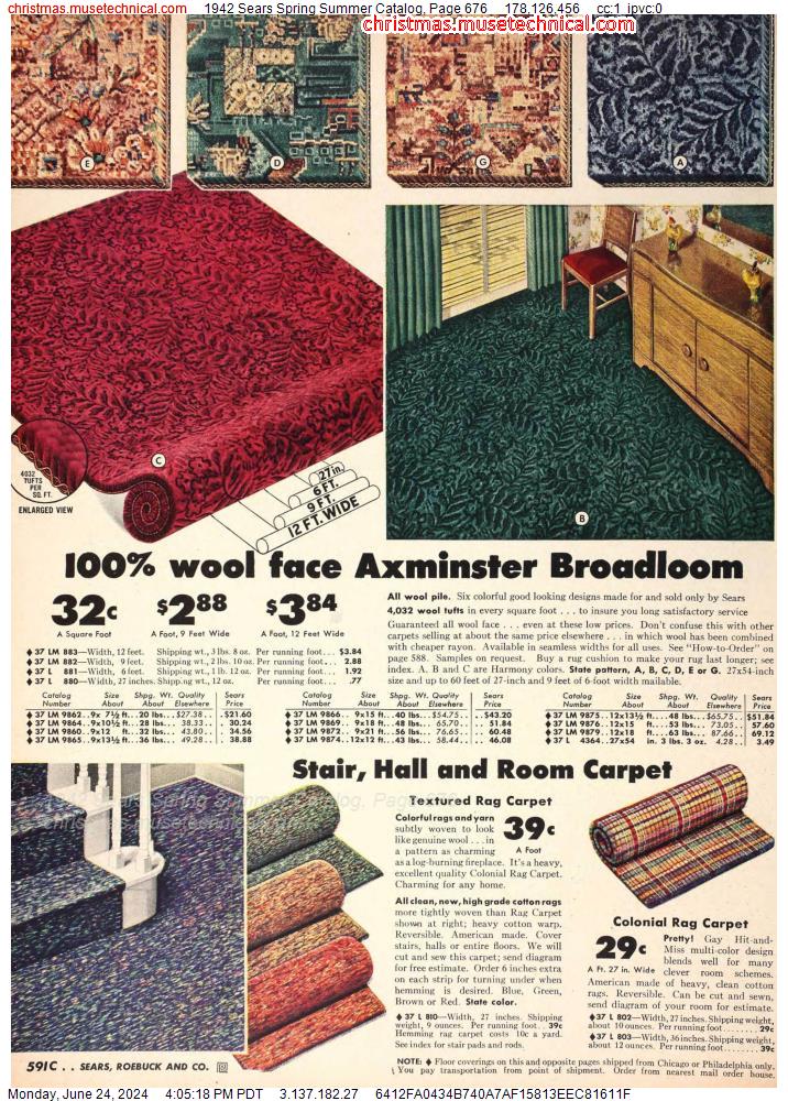 1942 Sears Spring Summer Catalog, Page 676