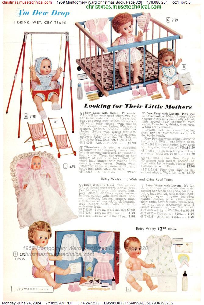 1959 Montgomery Ward Christmas Book, Page 320