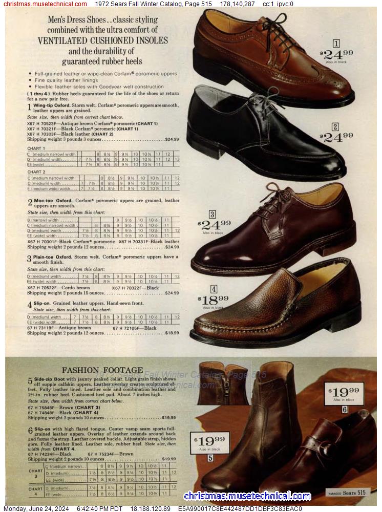 1972 Sears Fall Winter Catalog, Page 515