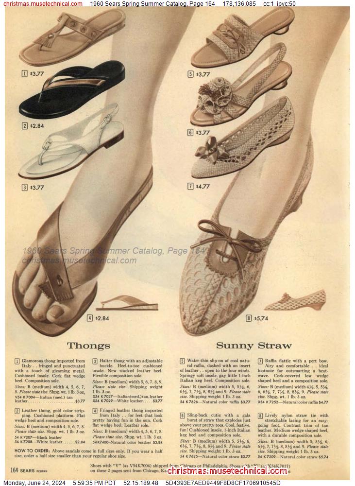 1960 Sears Spring Summer Catalog, Page 164
