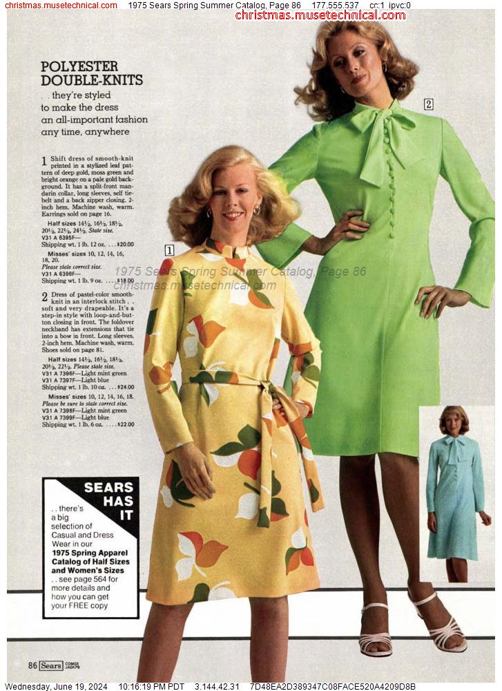 1975 Sears Spring Summer Catalog, Page 86