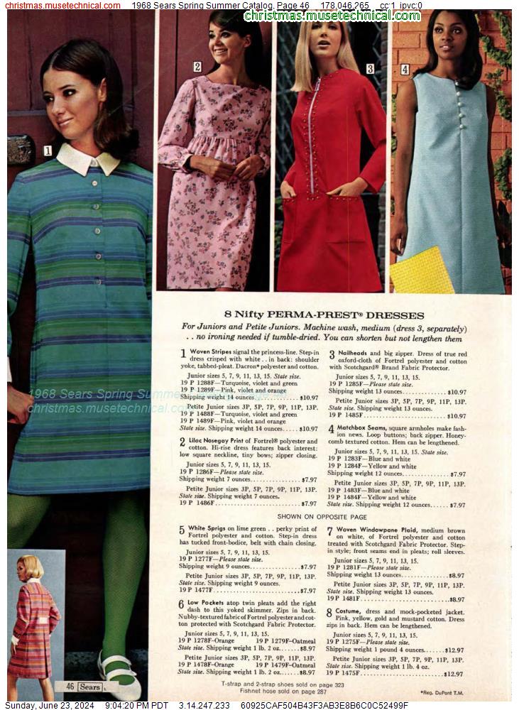 1968 Sears Spring Summer Catalog, Page 46