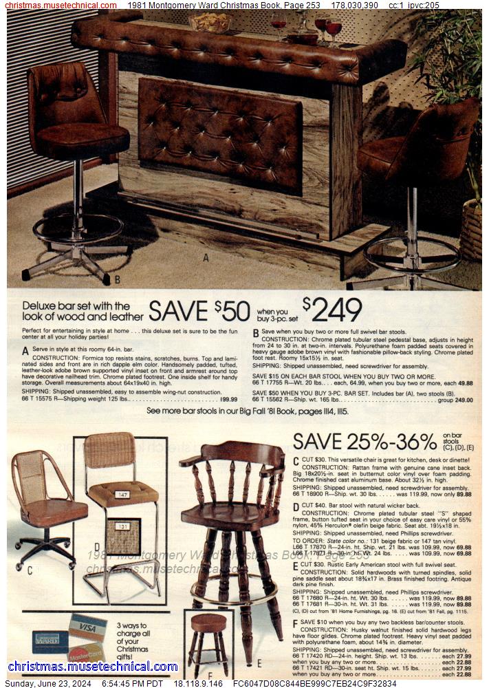 1981 Montgomery Ward Christmas Book, Page 253