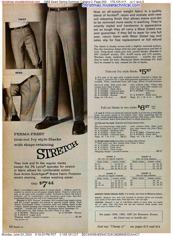 1968 Sears Spring Summer Catalog 2, Page 550