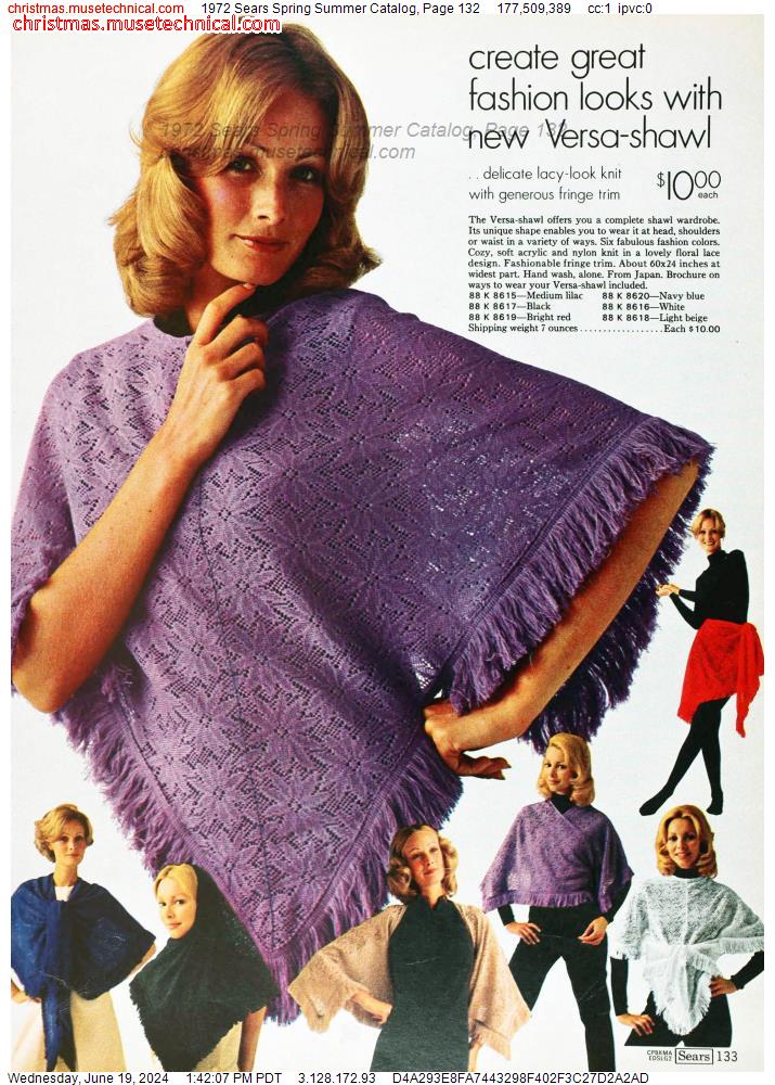 1972 Sears Spring Summer Catalog, Page 132