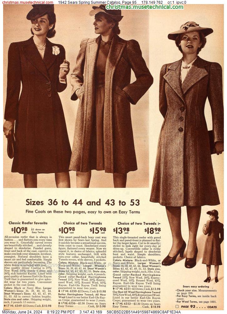 1942 Sears Spring Summer Catalog, Page 95
