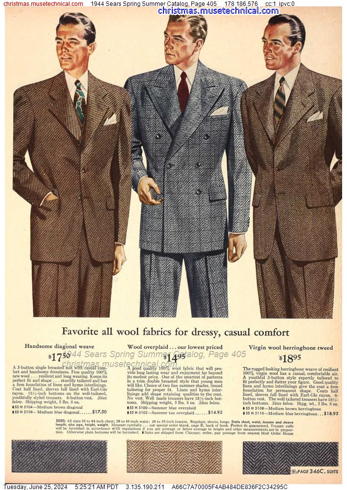 1944 Sears Spring Summer Catalog, Page 405