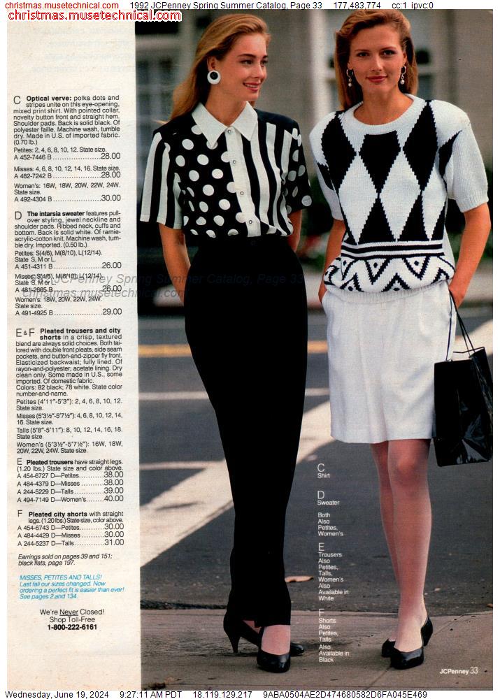 1992 JCPenney Spring Summer Catalog, Page 33