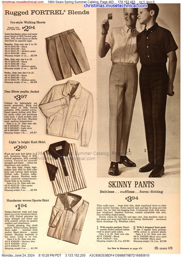 1964 Sears Spring Summer Catalog, Page 463