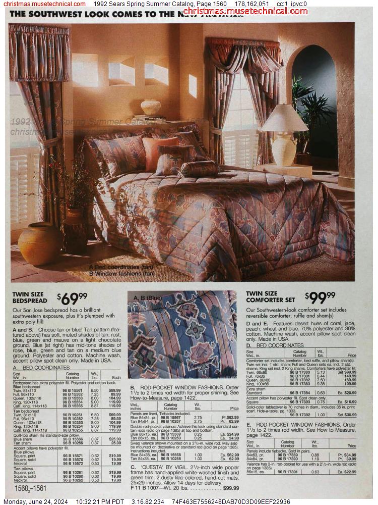 1992 Sears Spring Summer Catalog, Page 1560