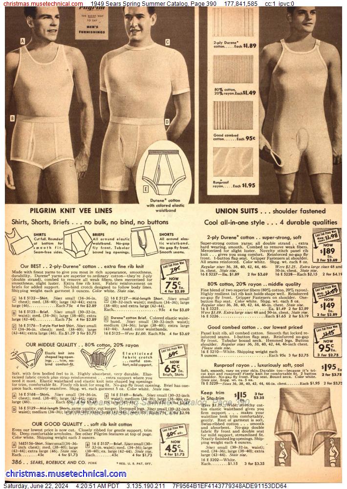 1949 Sears Spring Summer Catalog, Page 390