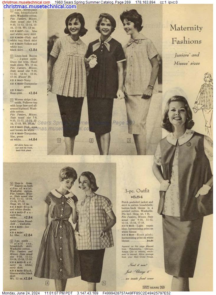 1960 Sears Spring Summer Catalog, Page 269