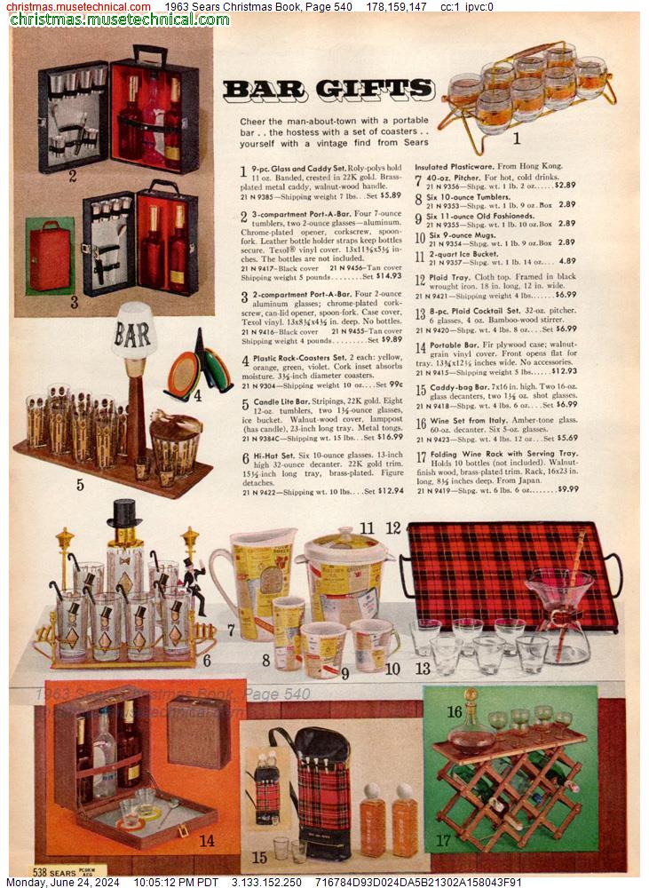 1963 Sears Christmas Book, Page 540