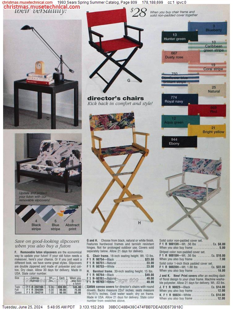 1993 Sears Spring Summer Catalog, Page 809
