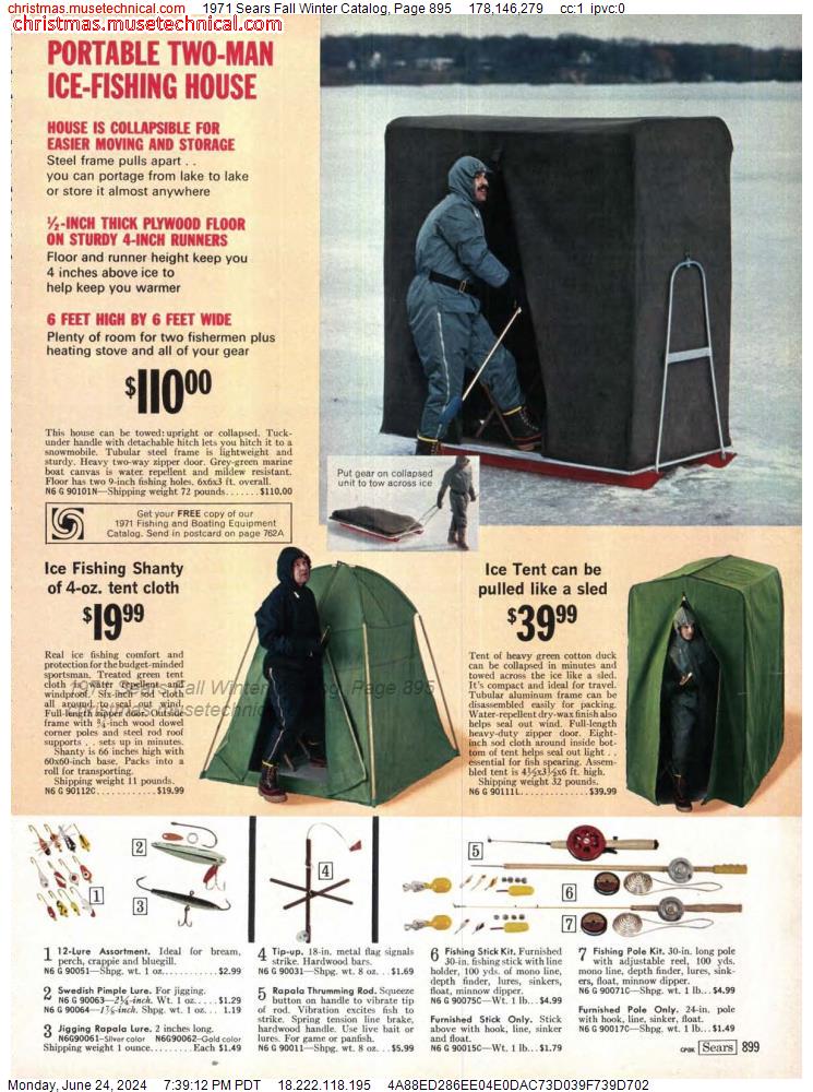 1971 Sears Fall Winter Catalog, Page 895