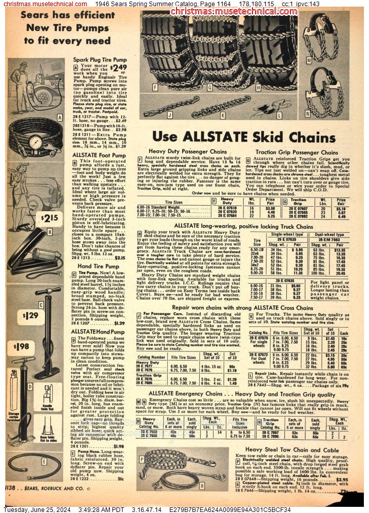 1946 Sears Spring Summer Catalog, Page 1164