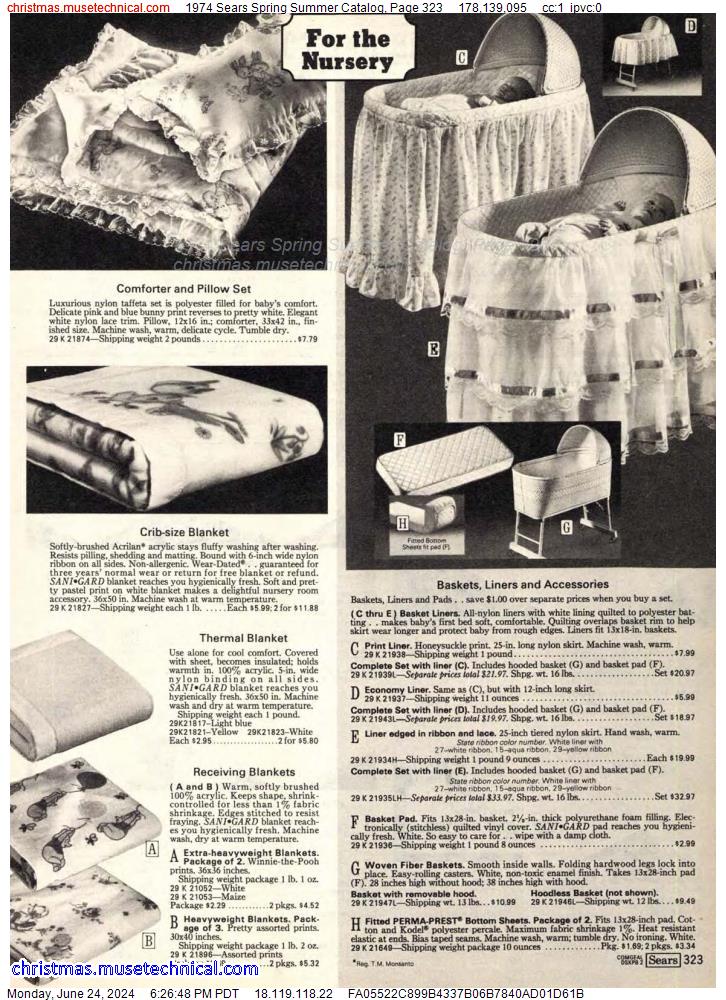1974 Sears Spring Summer Catalog, Page 323
