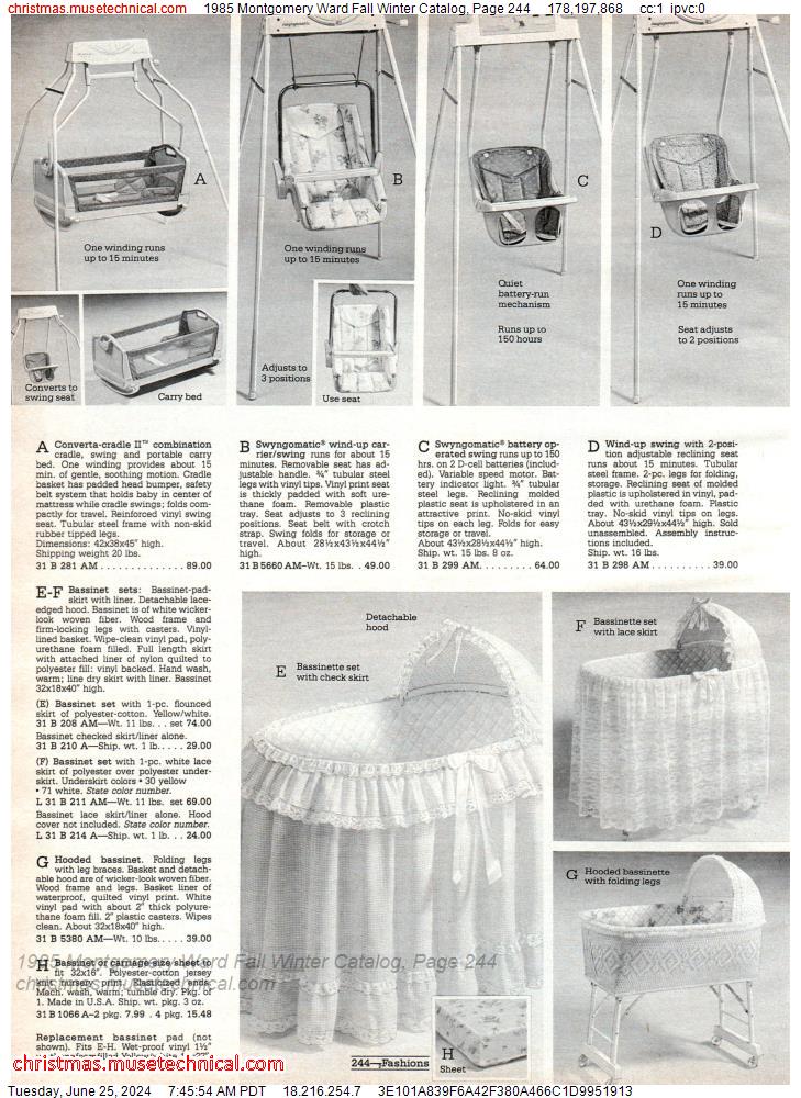 1985 Montgomery Ward Fall Winter Catalog, Page 244
