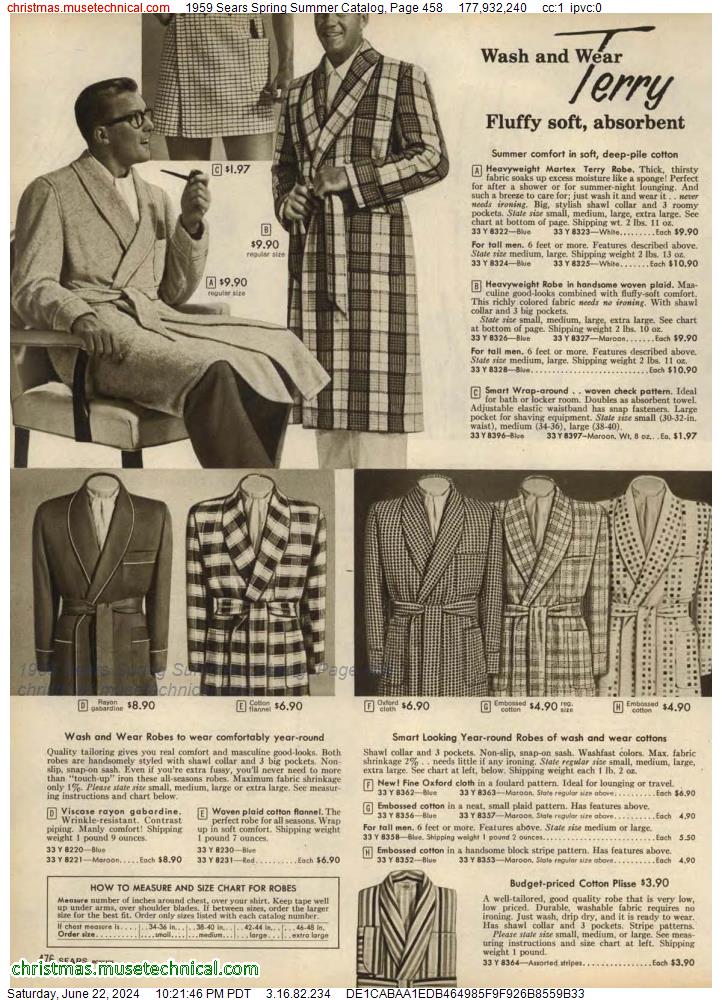 1959 Sears Spring Summer Catalog, Page 458