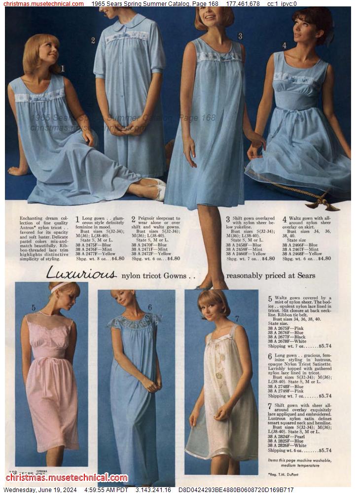 1965 Sears Spring Summer Catalog, Page 168