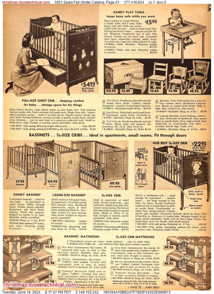 1951 Sears Fall Winter Catalog, Page 51