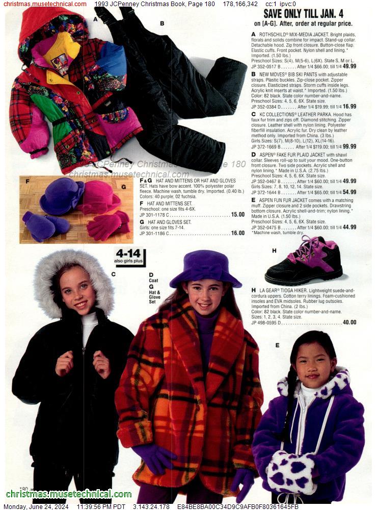 1993 JCPenney Christmas Book, Page 180