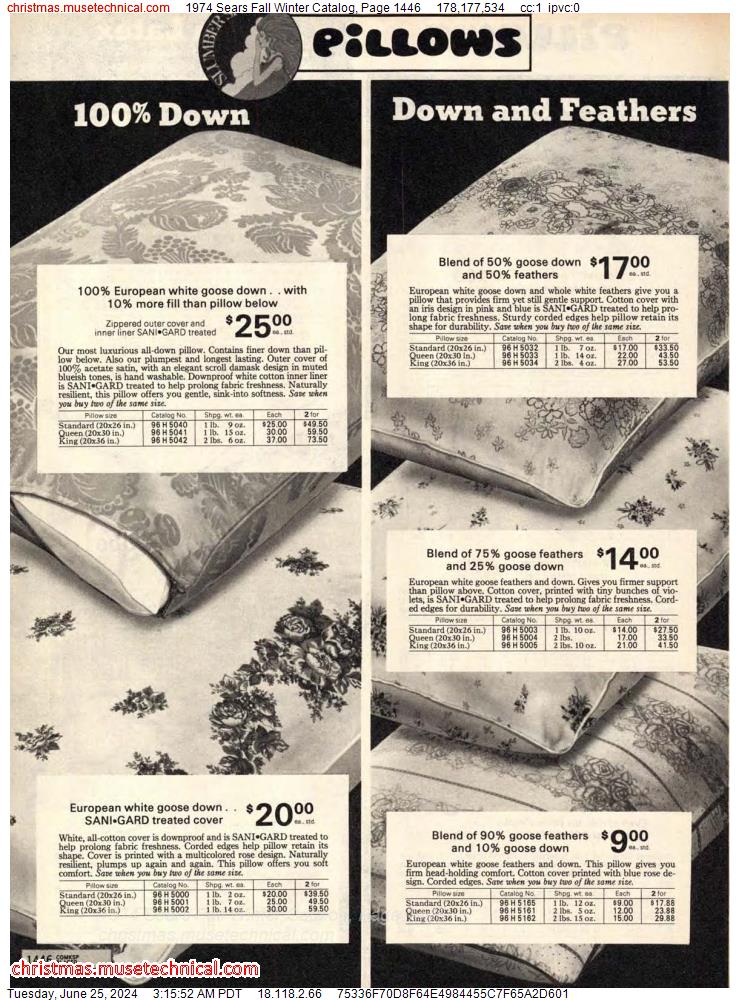1974 Sears Fall Winter Catalog, Page 1446