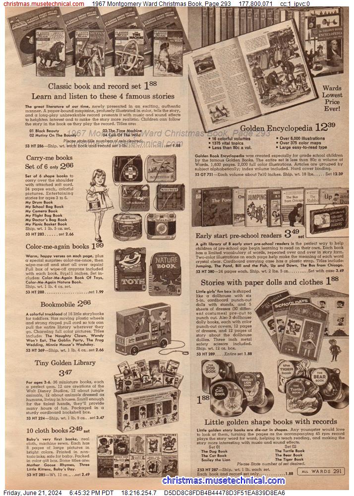 1967 Montgomery Ward Christmas Book, Page 293