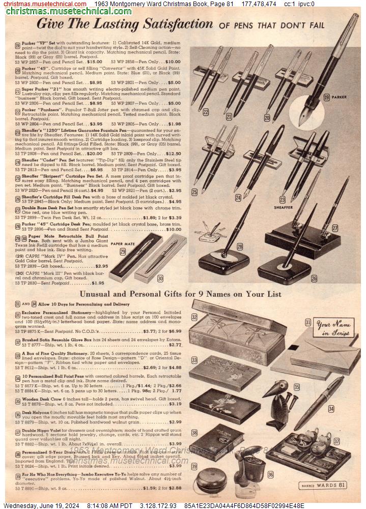 1963 Montgomery Ward Christmas Book, Page 81