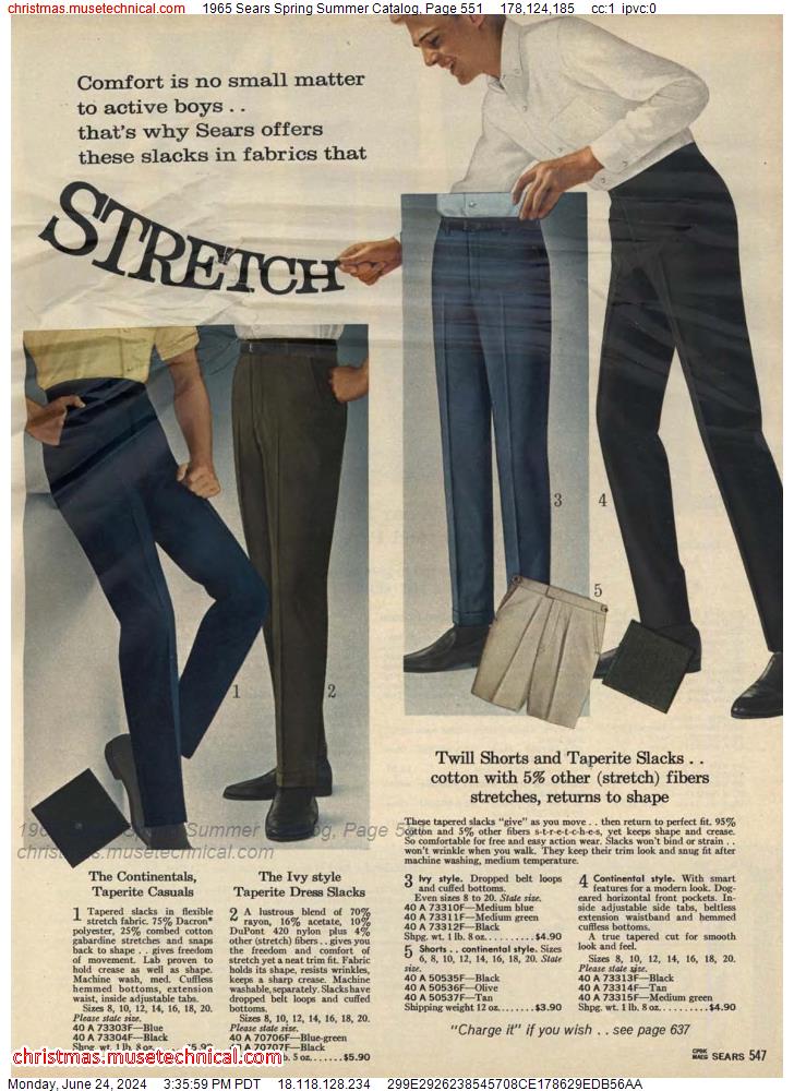 1965 Sears Spring Summer Catalog, Page 551