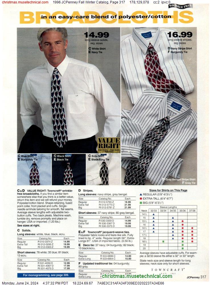 1996 JCPenney Fall Winter Catalog, Page 317