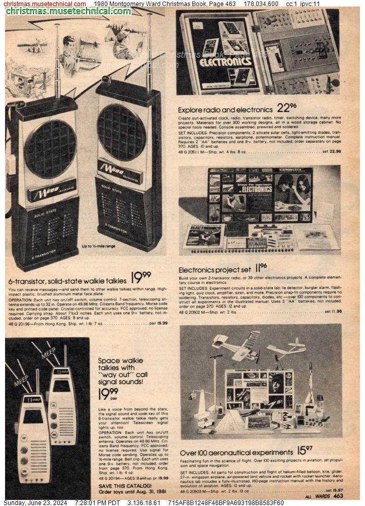 1980 Montgomery Ward Christmas Book, Page 463