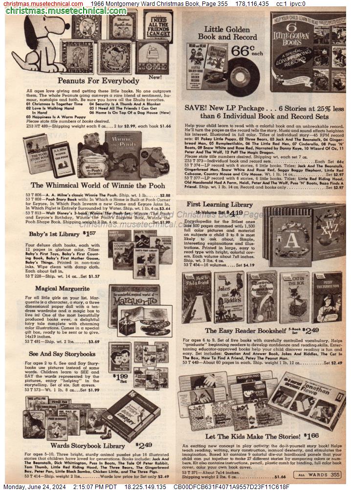 1966 Montgomery Ward Christmas Book, Page 355