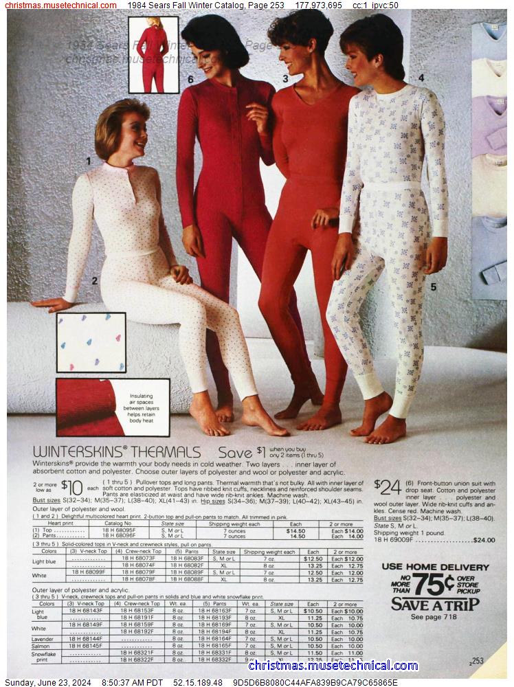 1984 Sears Fall Winter Catalog, Page 253